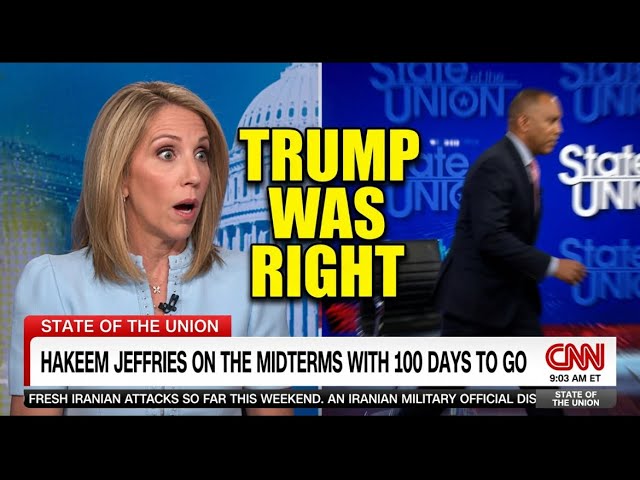 Hakeem Jeffries LEAVES MID INTERVIEW After CNN Host Says Trump Was Right About Democrats Cheating