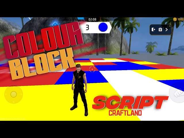 free fire craftland colour game script | colour block free fire craftland | #zomjogaming #freefire 