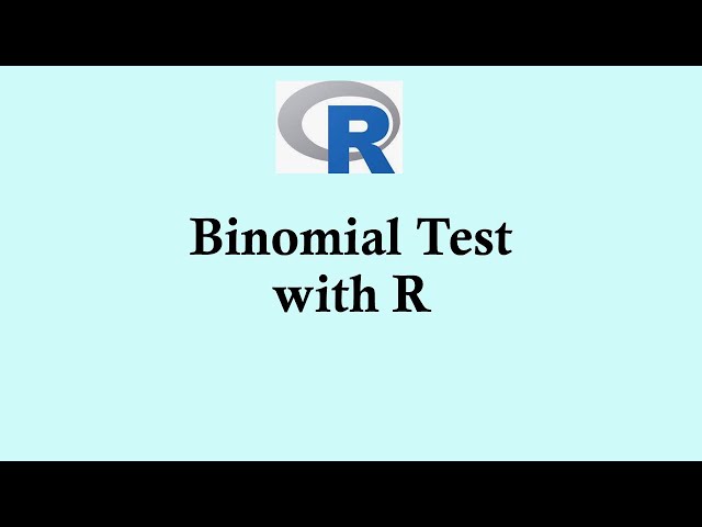 Statistics using R programming | Binomial Testwith R