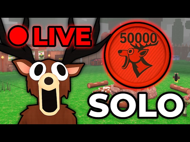 🔴 (LIVE) SPEEDRUNNING To The LEADERBOARD In 99 Nights In The Forest! Pt 2