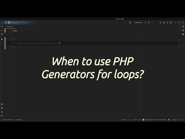 When to use #php #generators for loops? Boost #php #performance with #generators - The Unexpected