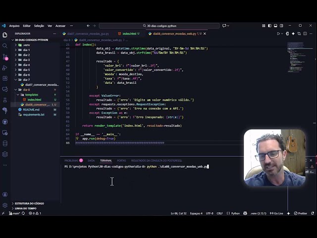 Dia 8 Dasafio 30 Dias com Python - Conversor de Moedas (Web)