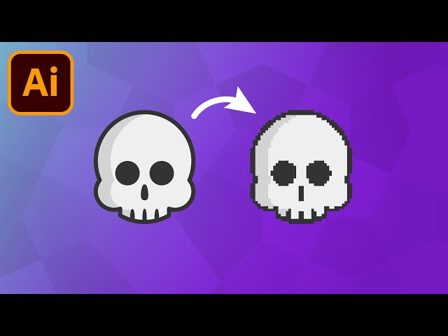 How To Turn Vector Graphics Into Pixelart In Adobe Illustrator