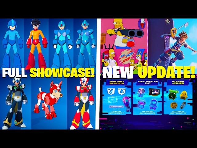 Fortnite Update Today! (Mega Man Full Showcase, New Sprites & Fortnitemares)
