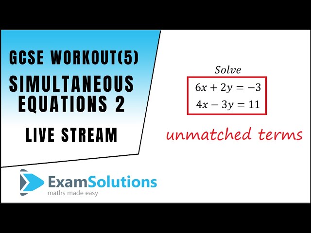 GCSE Maths Workout (5) | ExamSolutions