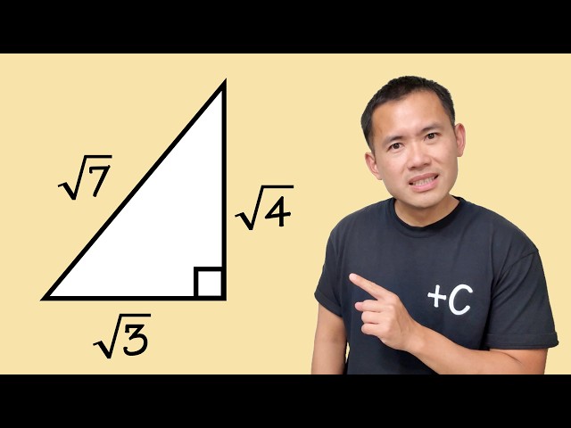 sqrt(3)+sqrt(4)≠sqrt(7) but we can put them on a right triangle