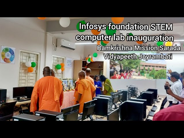 Infosys foundation STEM computer Lab inaugurations program at RKMSV (Girls Section) #rkmsv