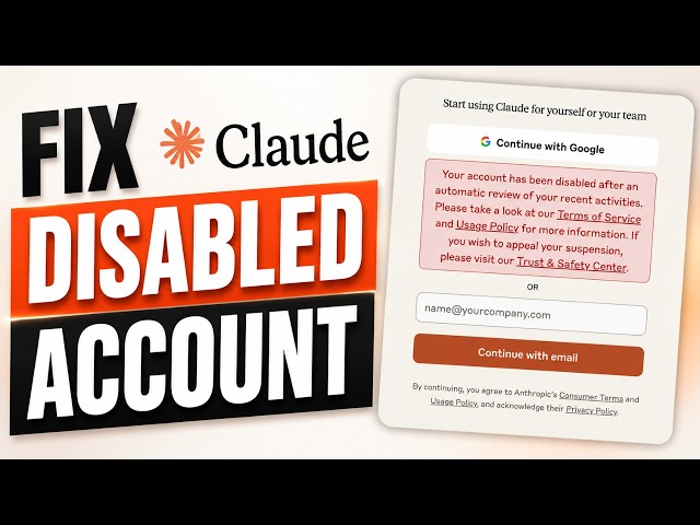 How to Fix Claude AI Is Disabled Error - Step By Step