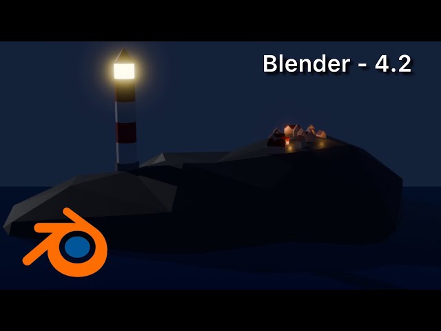 Blender 3D - Create a Lighthouse Scene under 15 minutes  | #blender