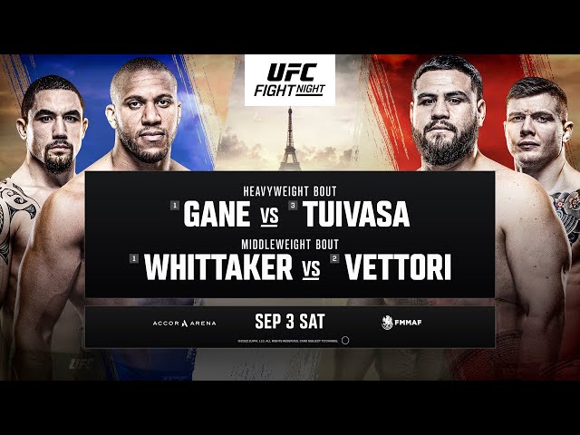 UFC FIGHT NIGHT: CYRIL GANE KNOCKS OUT TAI TUIVASA LIVE