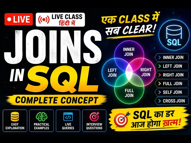 💥 Master SQL Commands in One Class | Interview Questions + Practical Examples | Hindi #SQL #sql