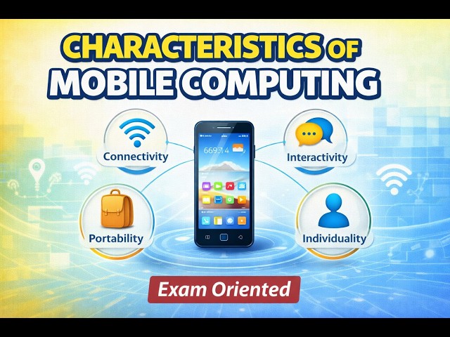 6 Characteristics That Define Mobile Computing | With Real Examples | Mobile Computing Series