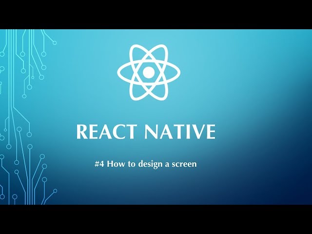 React Native Tutorial #4 - How to design a screen in React Native [Tamil]  |  Tek Hub