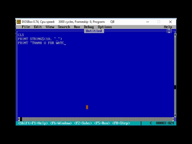 STRING function in Qbasic