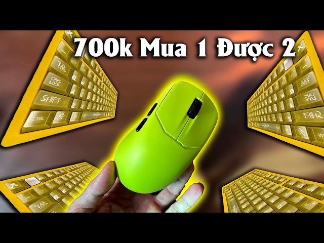 Sốc Tặng Phím Cơ Nhôm, Khi Mua Chuột Ko Dây 700k