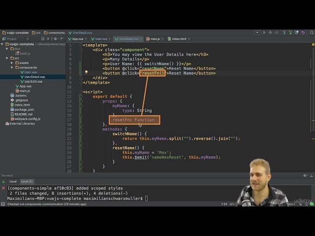 08 Communicating between Components - 111 Communicating with Callback Functions