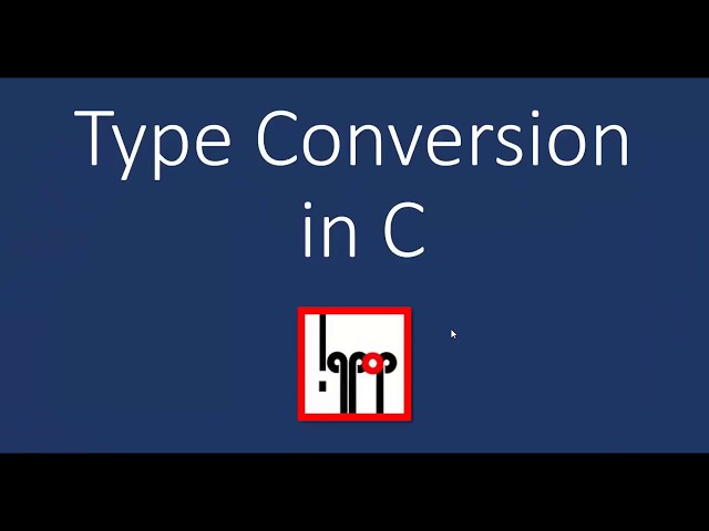 C Tutorial 6.1: Type conversion with C Code demonstration