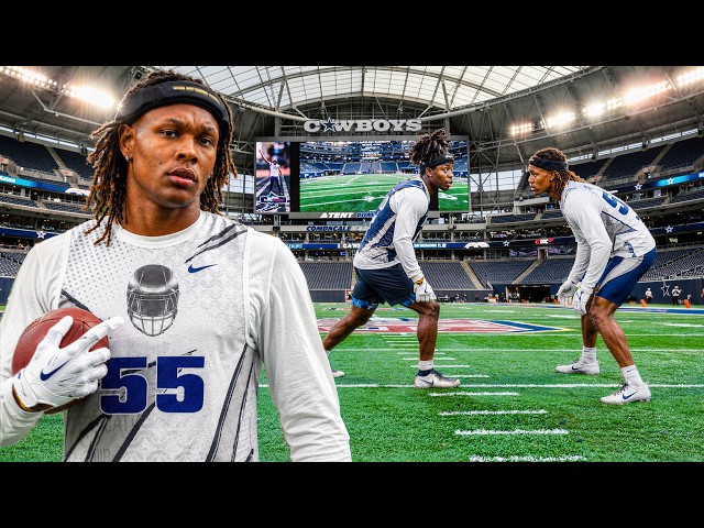 D1 Recruits Took Over an NFL Stadium to Run 1on1's! (Dallas Nike Opening)