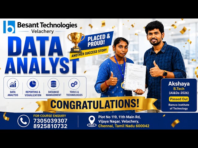 Data Analyst Training in Chennai | Akshaya | Best Software Training Institute Chennai