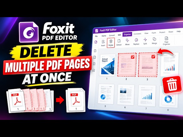 How to Permanently Remove Multiple PDF Pages at Once in Foxit Advance PDF Editor