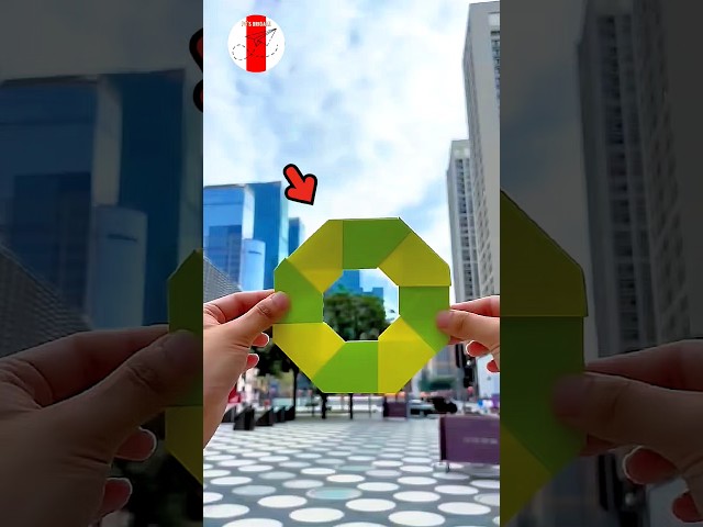 Transforming Ninija Star Origami 🤗✈️ , Paper Ninija Star Weapon , Easy Paper Airplane #shorts #craft