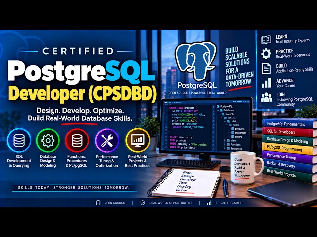 Become a Certified PostgreSQL Developer (CPSDBD)