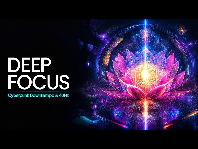 Deep Focus Coding Music | Cyberpunk Downtempo + 40Hz Gamma