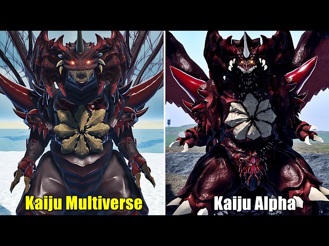 Kaiju Alpha vs Kaiju Multiverse Destoroyah Comparison