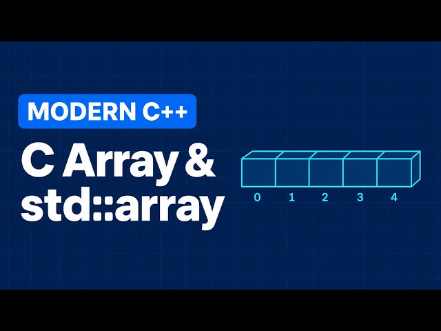 C Array and std::array in 10 Minutes: Big-O, Decay and Bounds