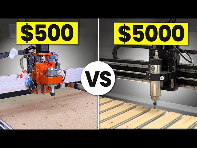 $500 vs $5,000 CNC - Are They REALLY Worth 10x More?
