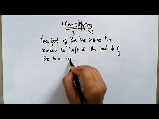 Line Clipping in Computer Graphics  | CG | Computer Graphics | Lec-33 | Bhanu Priya