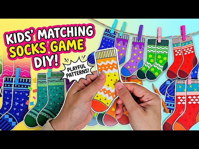 Fun DIY Socks Matching Game for Kids! 🧦✨