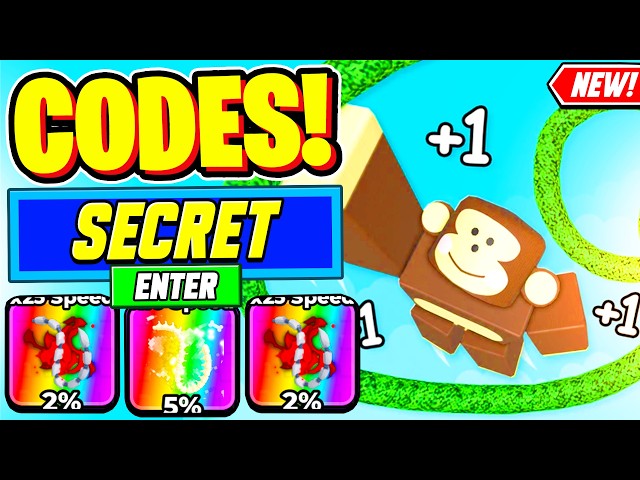 ⚠️New⚠️ ALL WORKING CODES For +1 Speed Monkey Escape 2026 - Roblox +1 Speed Monkey Escape Codes 2026