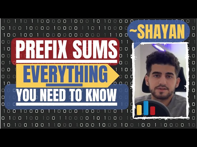 Prefix Sums and Difference Array: 20 minutes of EVERYTHING you need to know