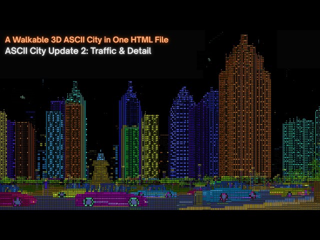 ASCII City Update 2: Traffic & Detail Update