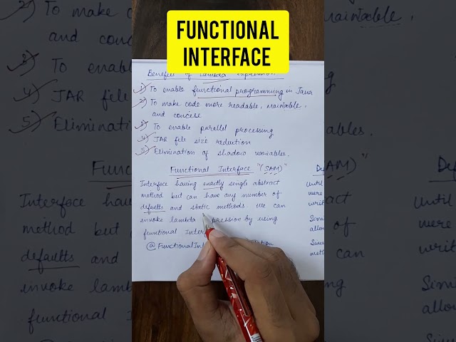 Functional interface in Java #java #javaprogramming #learning #tutorial