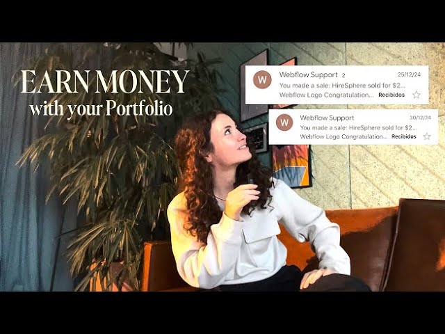 💰 How to Make Money with Your Portfolio as a Web Designer | Webflow Templates Strategy