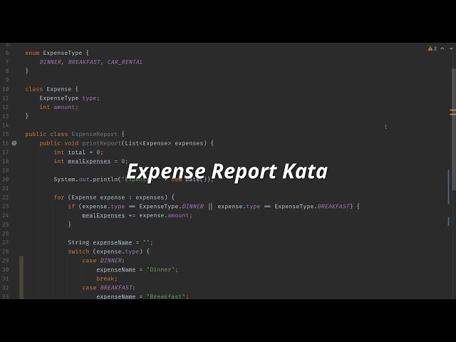Expense Report Kata - Intro & Test Skeleton (1/5)