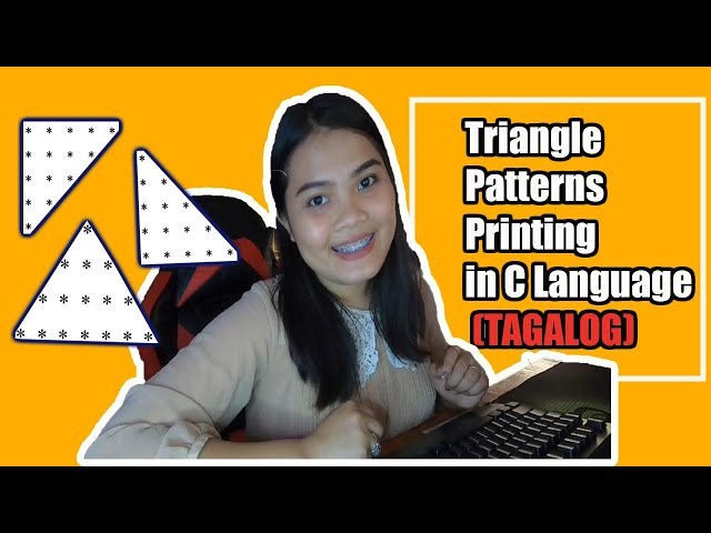 Triangle Patterns Printing in C Language (TAGALOG!)
