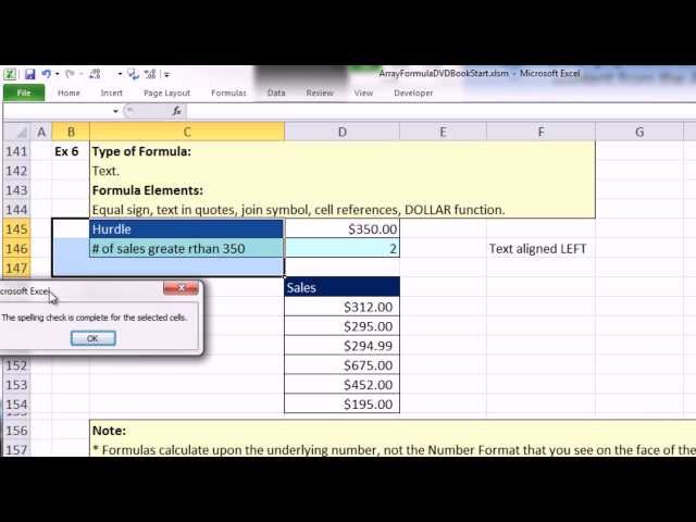 Ctrl + Shift + Enter: Excel Array Formulas #01: Review Formula Basics (15 Important Examples)