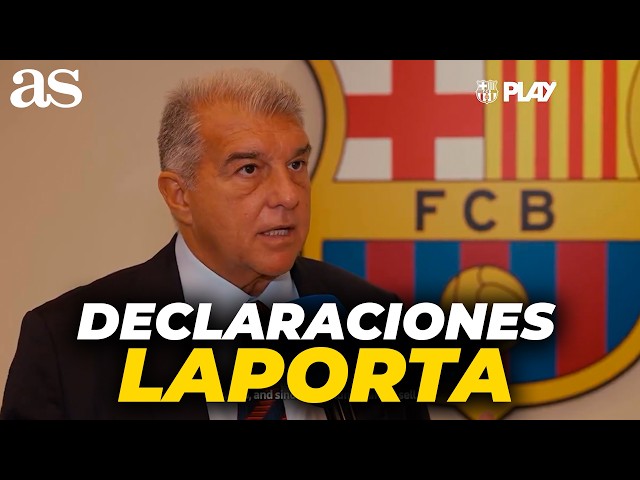 DECLARACIONES de LAPORTA: JULIÁN ÁLVAREZ, la ESTELADA, FICHAJES...