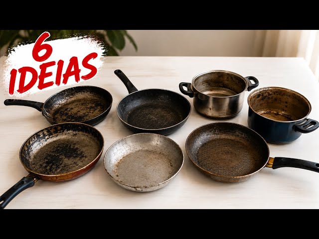 6 Great Ideas! Don't Throw Away Old Pots and Pans! Recycling!