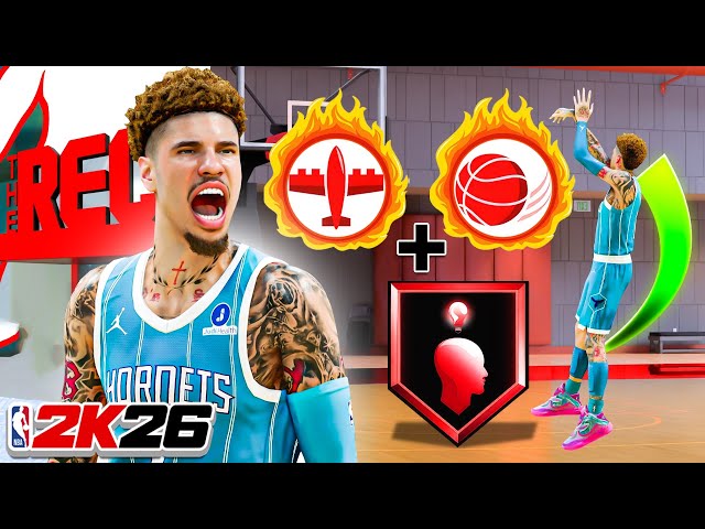 THIS 6’7 LAMELO BALL BUILD w/ 96 MID-RANGE & 99 PASS is OVERPOWERED in the RANDOM REC on NBA 2K26