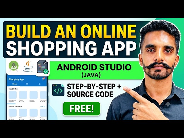 Build an Online Shopping App in Android Studio (Java) – Step-by-Step Guide