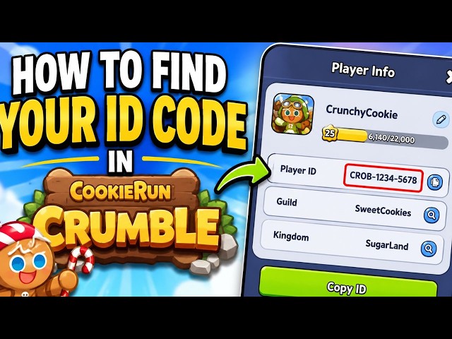 How to Find Your ID Code in CookieRun: Crumble | Easy Tutorial Guide