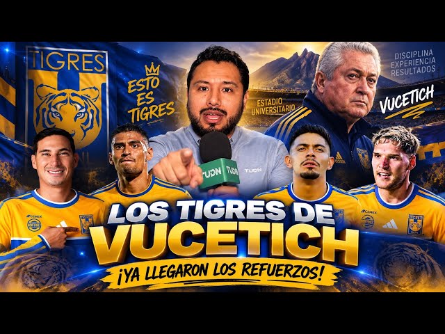 All the Details on Vucetich's Tigres Reinforcements for the 2026 Apertura