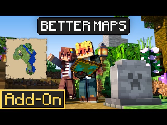 BETTER MAPS ADDON For Minecraft Bedrock Edition in-depth Review!
