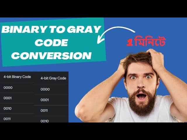 Binary to Gray Code Conversion || Engineering || CSE || Bangla Tutorial || Number system @With-JAS