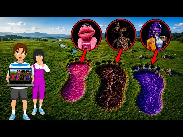 Yuta and Mio Panic! Drone Captures Terrifying GIANT Rumi and zupa lupa in Sakura City Forest#yutamio