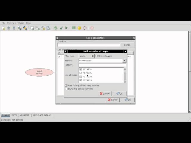 wxGUI Modeler - exporting vector data to PostGIS